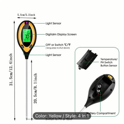 4 IN 1 DIGITAL MOISTURIZER METER