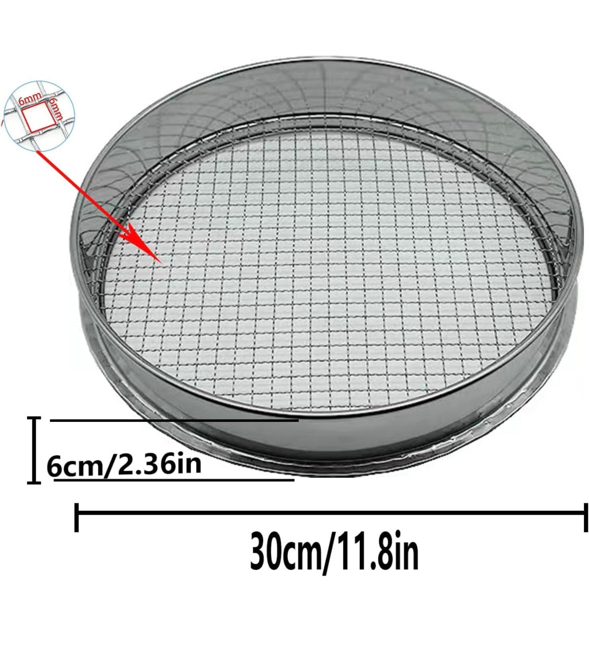 1/4” ROUND COMPOST SIFTER